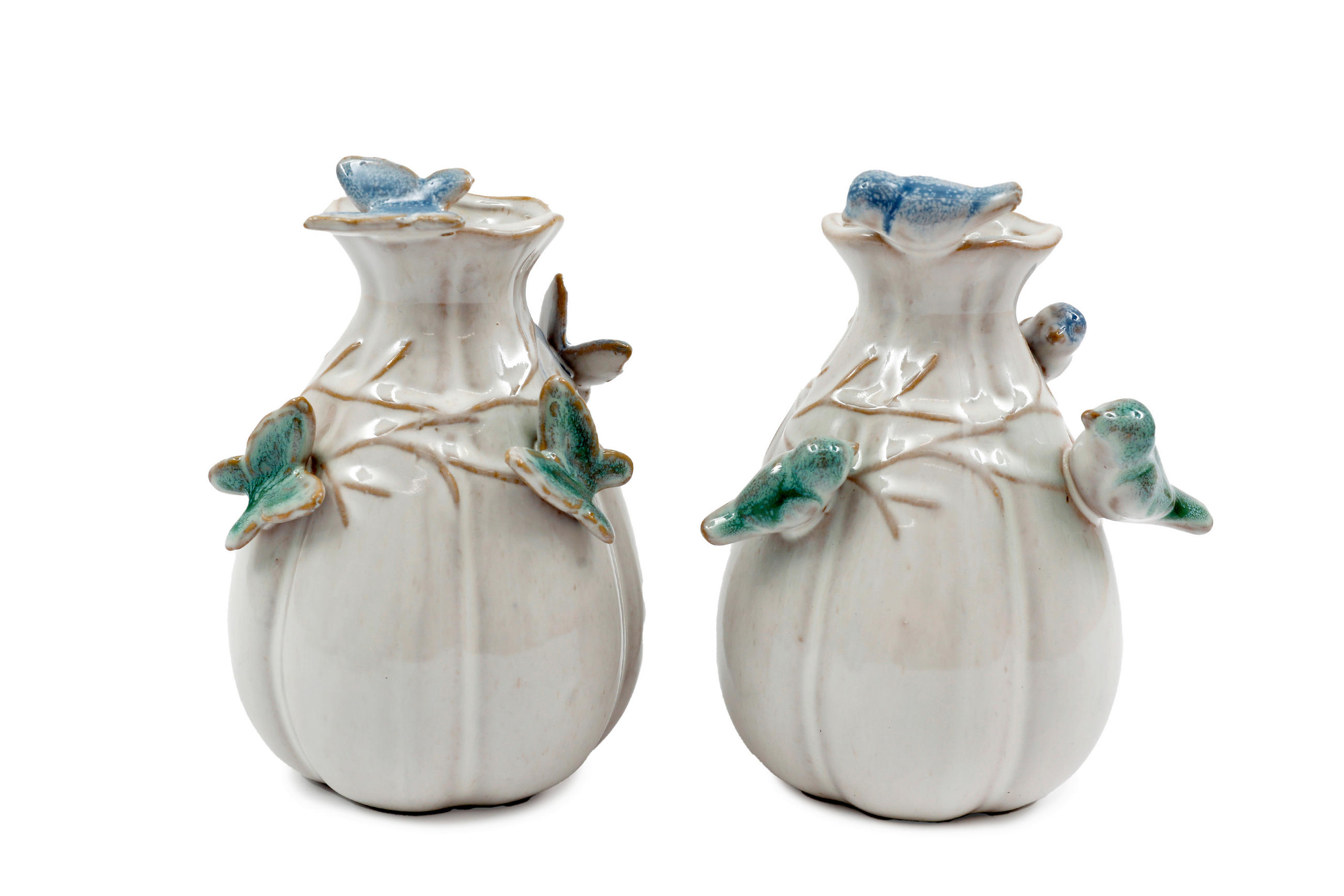 DEKORAČNÍ VÁZA, keramika,  - bílá, Basics, keramika (12/11.5/12cm)