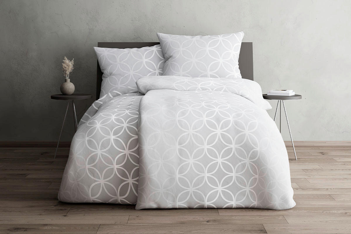 BETTWÄSCHE 135/200 cm  - Grau, Design, Textil (135/200cm) - Grund