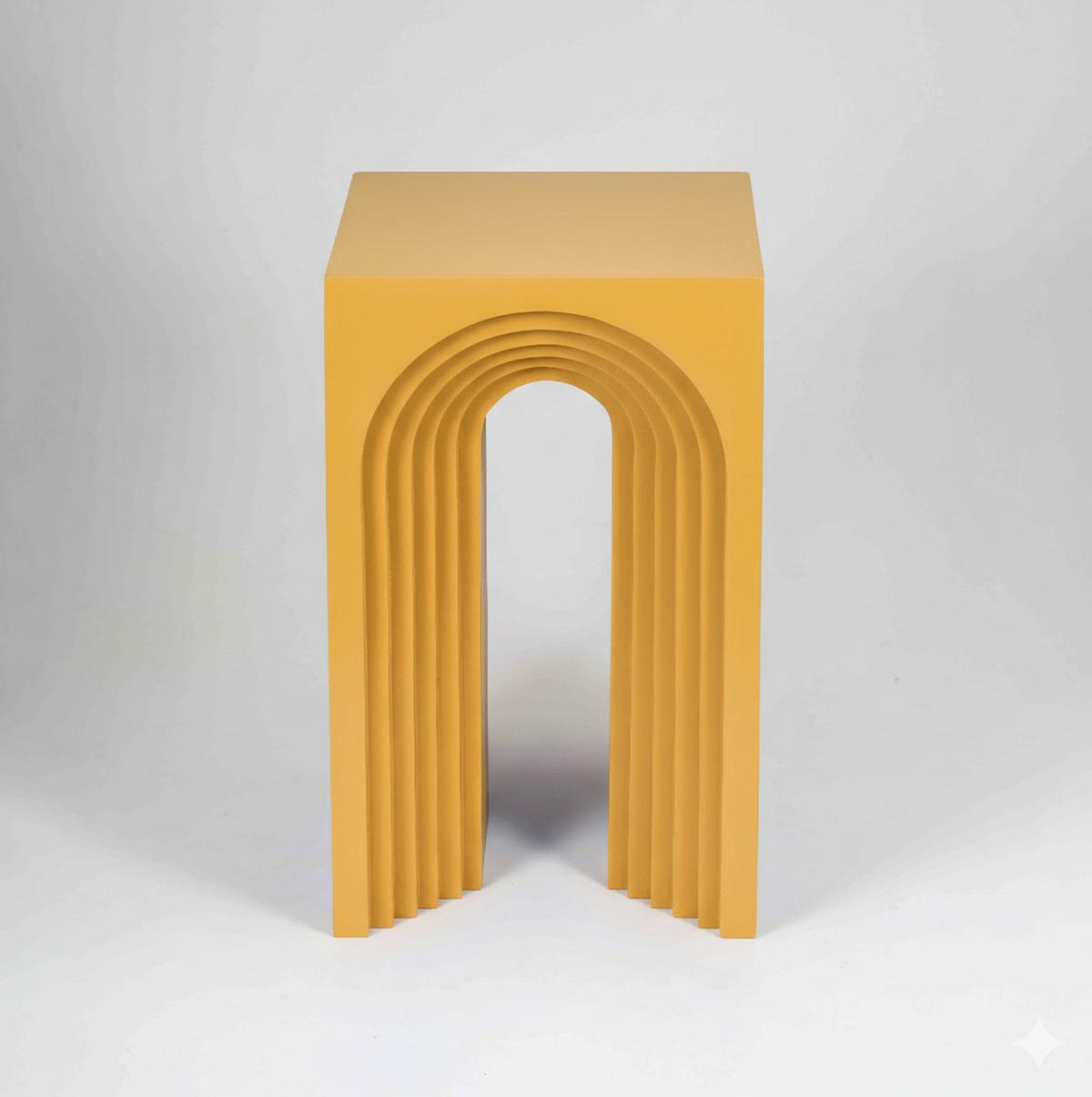 BEISTELLTISCH 30/30/50 cm Mangoholz Hartholz Gelb  - Gelb, Basics, Holz (30/30/50cm) - MID.YOU