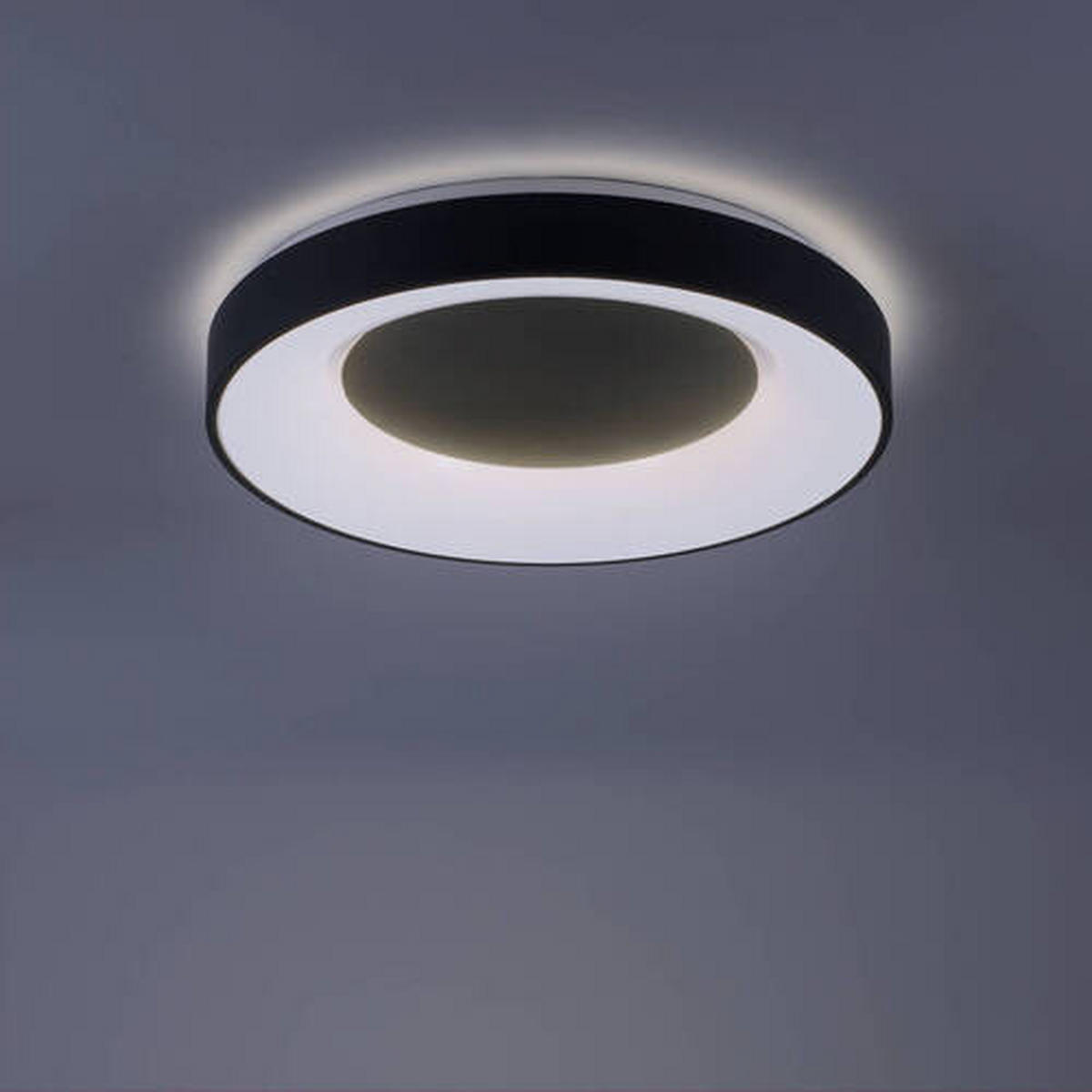 LED-DECKENLEUCHTE Lumismart  Smart 50/50/8,7 cm   - Anthrazit, Basics, Kunststoff/Metall (50/50/8,7cm)