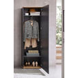 GARDEROBENSCHRANK 60/199/38 cm  - Anthrazit/Eiche Artisan, Design, Holzwerkstoff/Kunststoff (60/199/38cm) - Xora