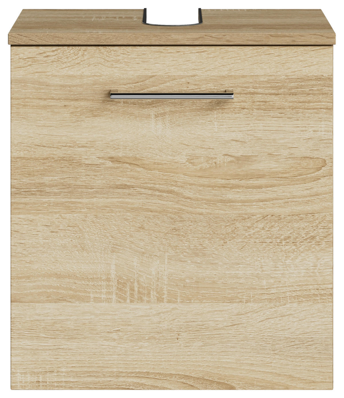 WASCHBECKENUNTERSCHRANK 45/49,8/33,3 cm  - Chromfarben/Eiche Bianco, KONVENTIONELL, Holzwerkstoff/Metall (45/49,8/33,3cm) - Sadena