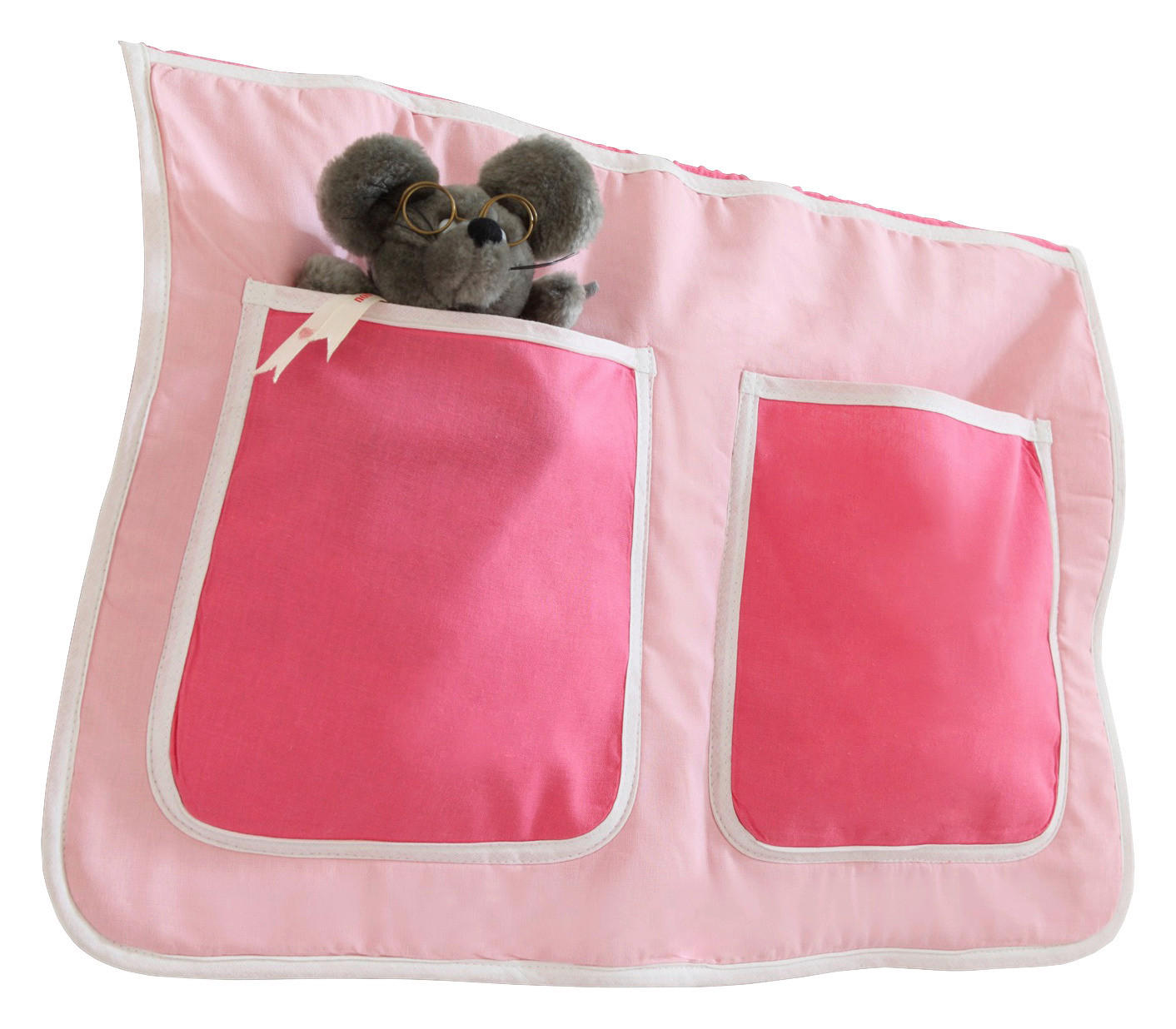 BETTTASCHE - Hellrosa/Rosa, KONVENTIONELL, Textil (56/32/2cm) - MID.YOU