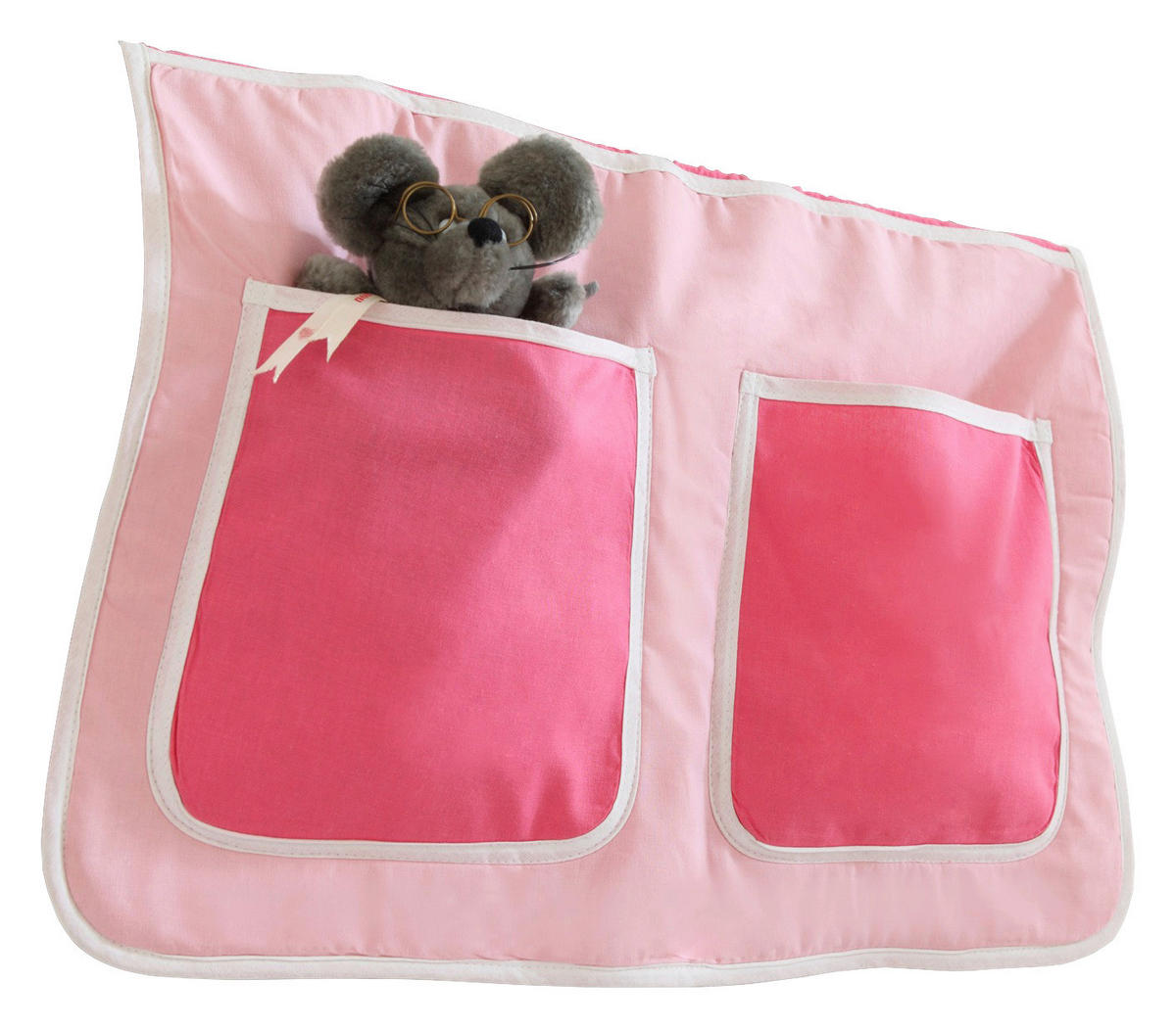 BETTTASCHE - Hellrosa/Rosa, KONVENTIONELL, Textil (56/32/2cm) - MID.YOU