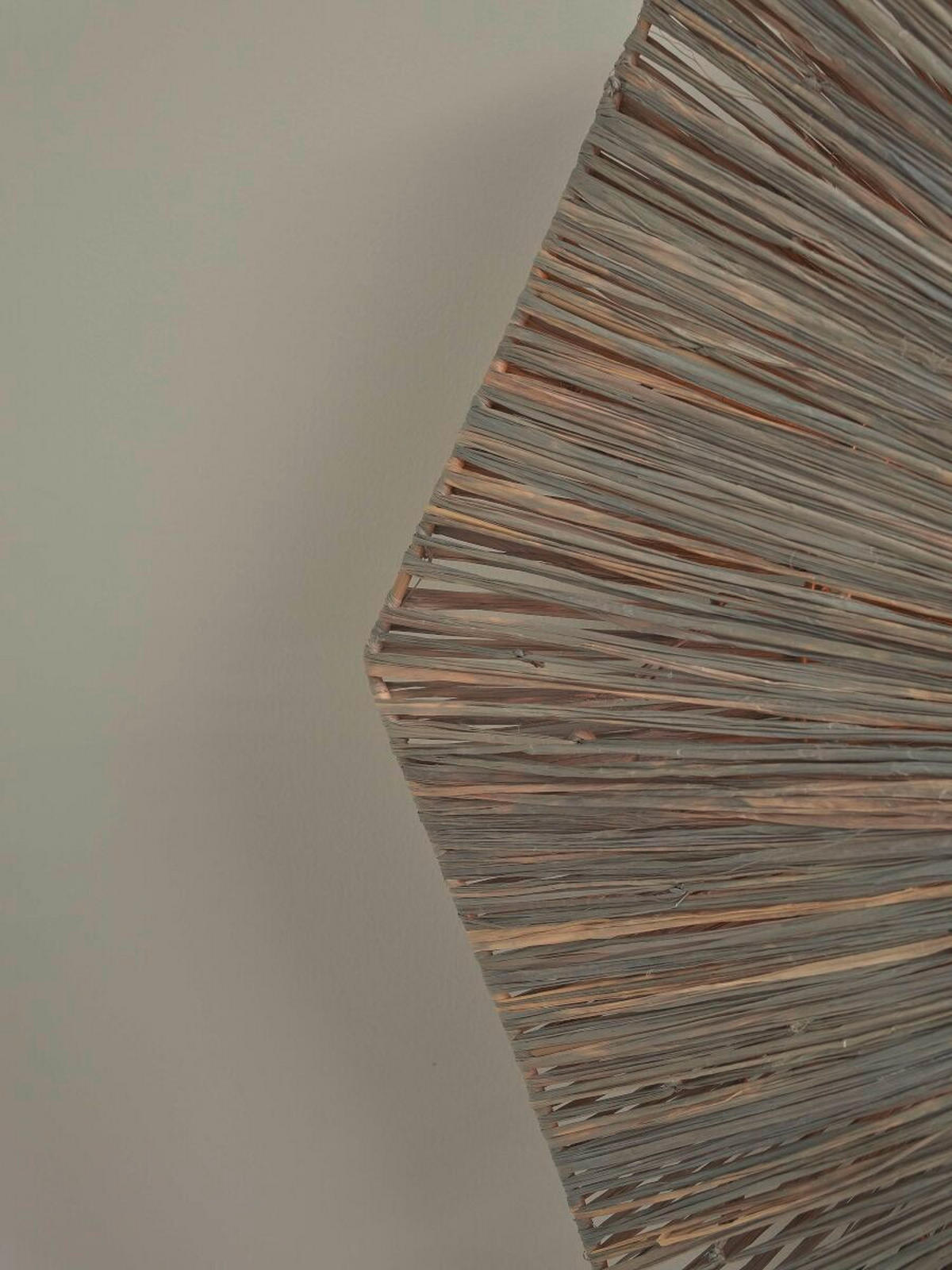 WANDLEUCHTE - Dunkelgrau, Basics, Naturmaterialien (45/7cm) - Good & Mojo