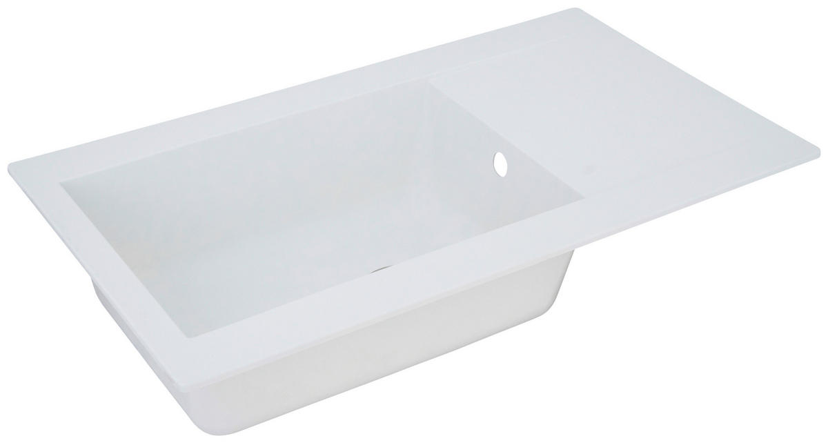 DISKHO 1712DENVER86X50W  - vit, Trend, glas/plast (86/20/50cm) - Respekta
