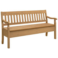 SITZBANK 169/93/58 cm Laugenfarbig Kiefer massiv  - Laugenfarbig, ROMANTIK / LANDHAUS, Holz (169/93/58cm) - Boxxx
