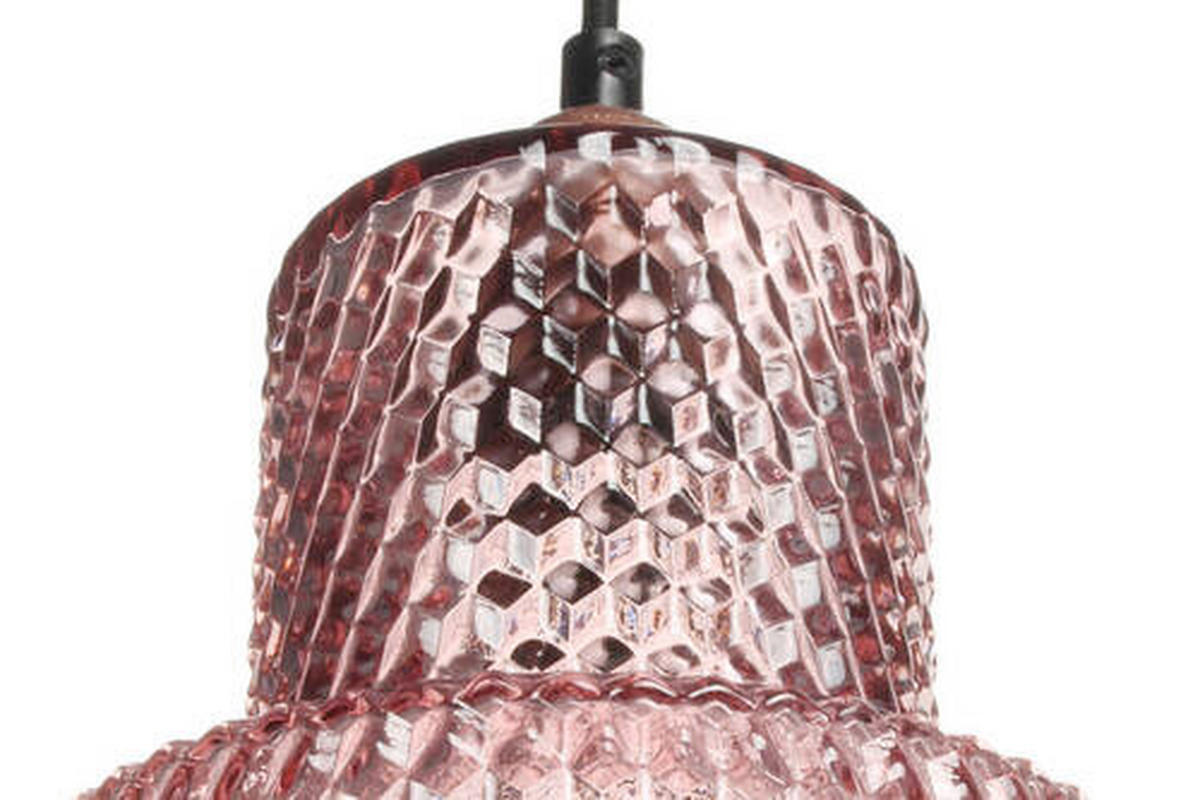 ZÁVĚSNÉ SVÍTIDLO,  17/27/17 cm - purpurová, Trend, sklo (17/27/17cm) - P & B