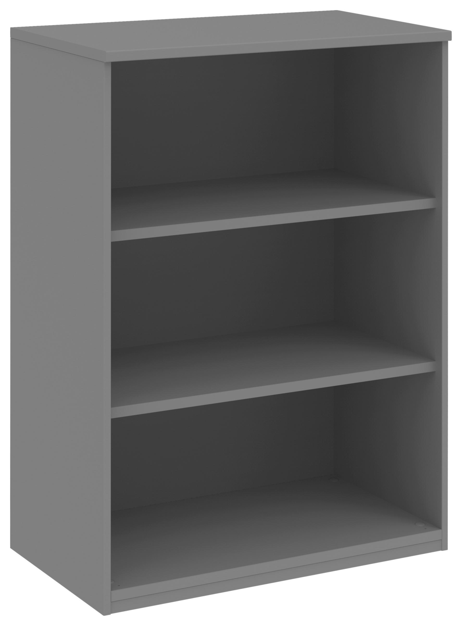 AKTENREGAL Grau - Grau, KONVENTIONELL, Holzwerkstoff (80/111,7/43cm) - Moderano