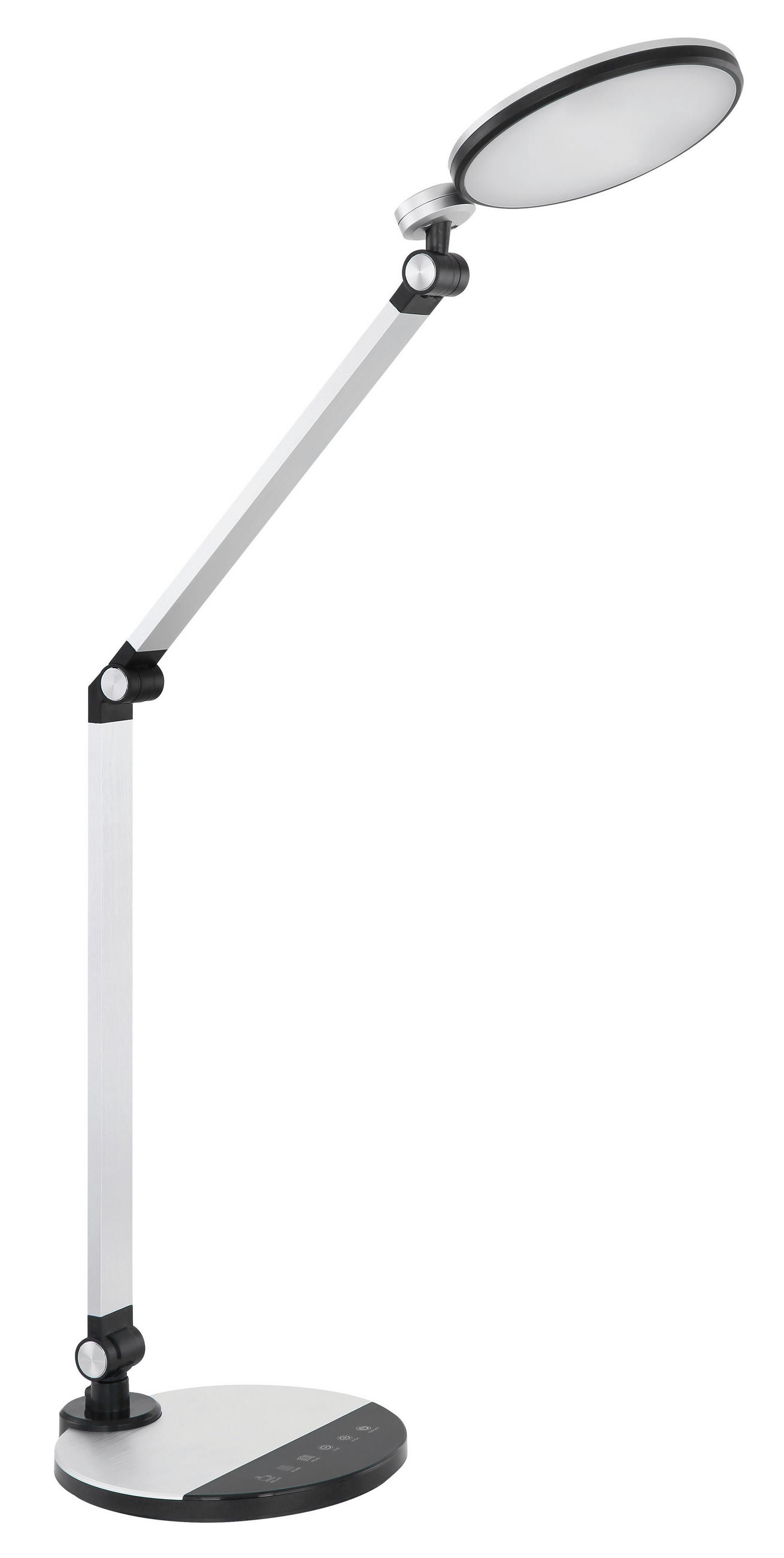 LED-SKRIVBORDSLAMPA 50/19,2/90,5 cm   - silver/svart, Design, metall/plast (50/19,2/90,5cm) - Globo