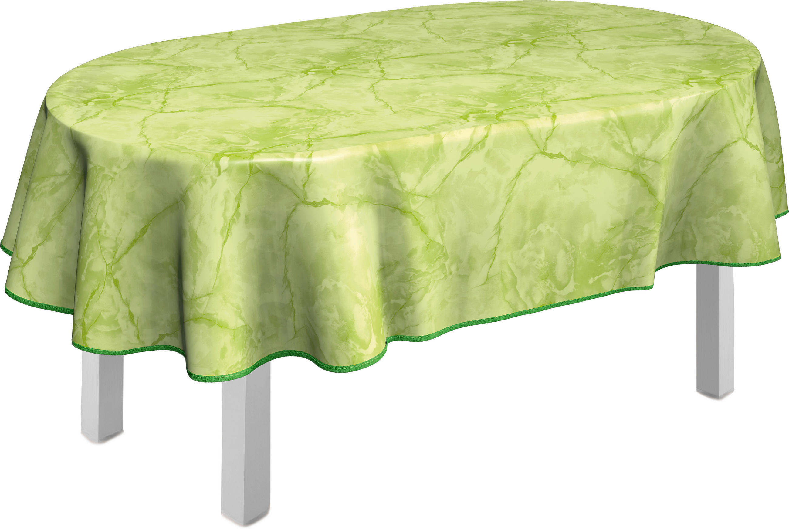 TISCHDECKE MILANO 140/190 cm  - Hellgrün, KONVENTIONELL, Textil (140/190cm) - Peyer Syntex