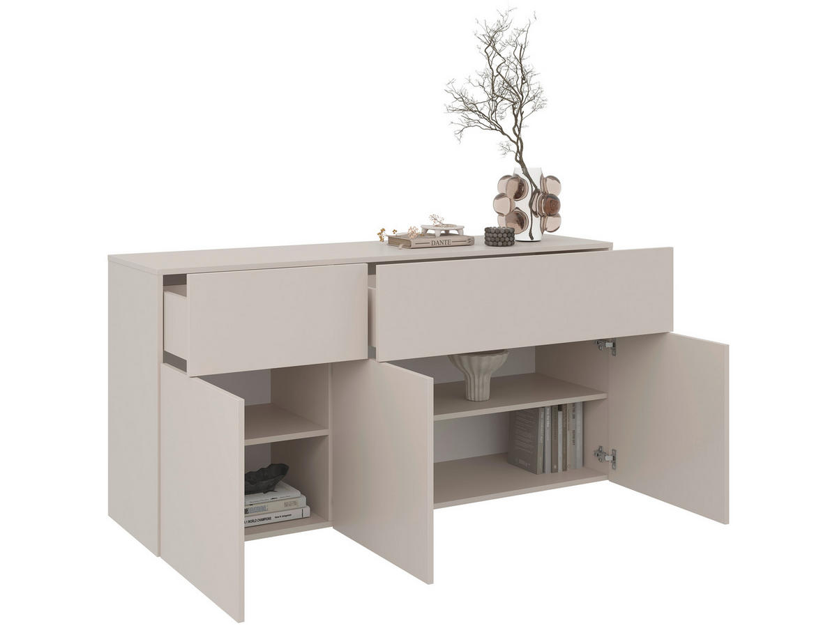 SIDEBOARD Newniq  in 150/75/42 cm  - Kaschmir, Design, Holzwerkstoff (150/75/42cm) - Hom`in