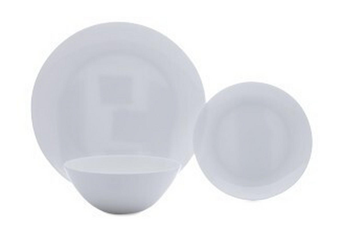 KOMBINOVANÁ SOUPRAVA 12dílné, porcelán keramika  - bílá, Basics, keramika - Maxwell & Williams