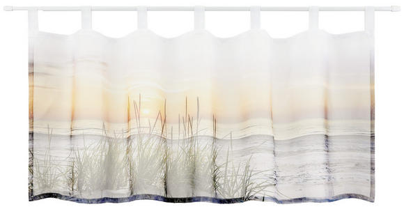 Kurzgardine Transparent Anja 45x145 cm - Naturfarben, MODERN, Textil (45/145cm) - Luca Bessoni