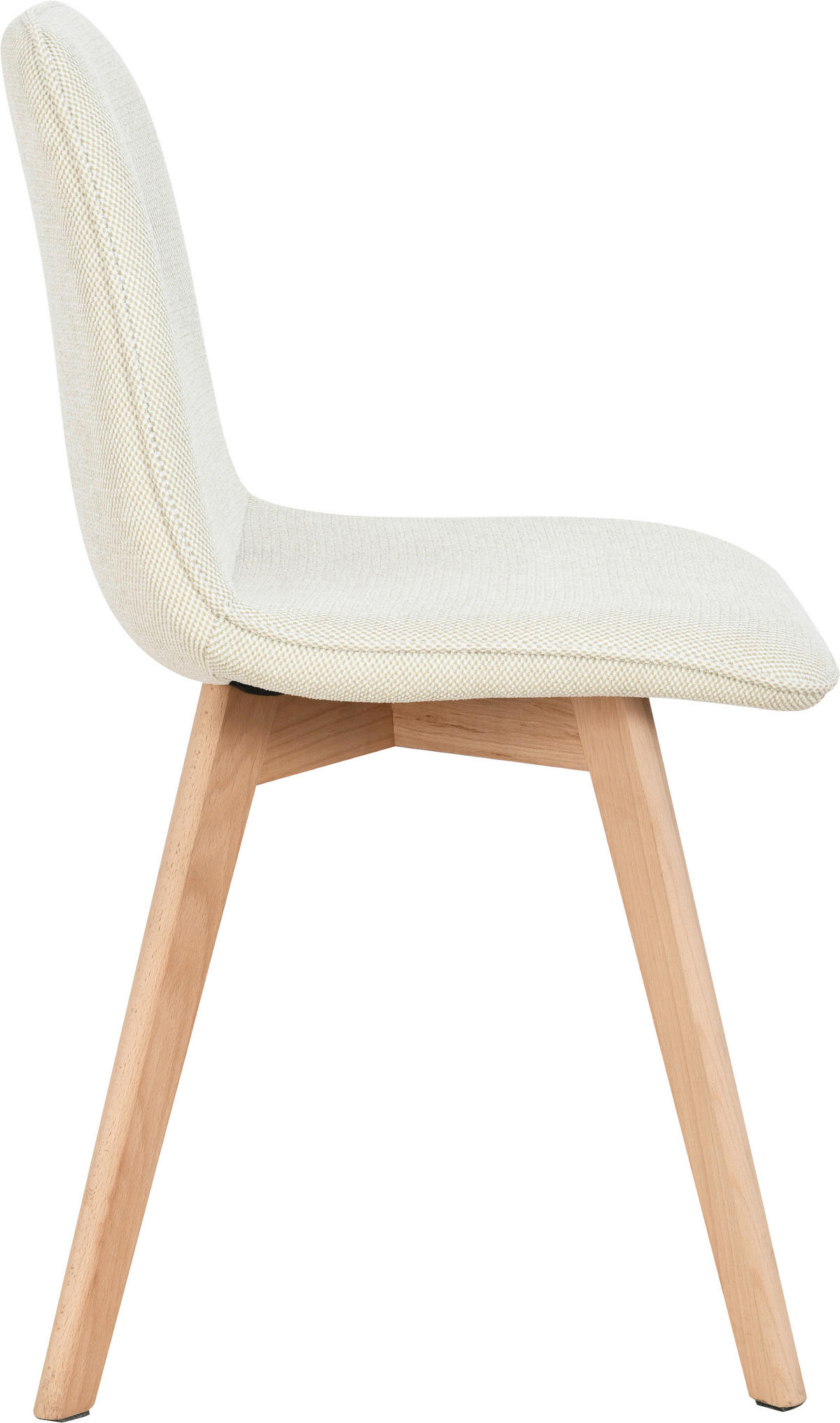 STUHL   Leinenoptik  Buchefarben, Beige  - Eichefarben/Beige, Modern, Holz/Textil (45/88/54cm) - Stylife