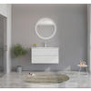 BADEZIMMER 3-teilig  in  - Weiß Hochglanz/Weiß, MODERN, Keramik/Holzwerkstoff (91/126/51cm) - MID.YOU