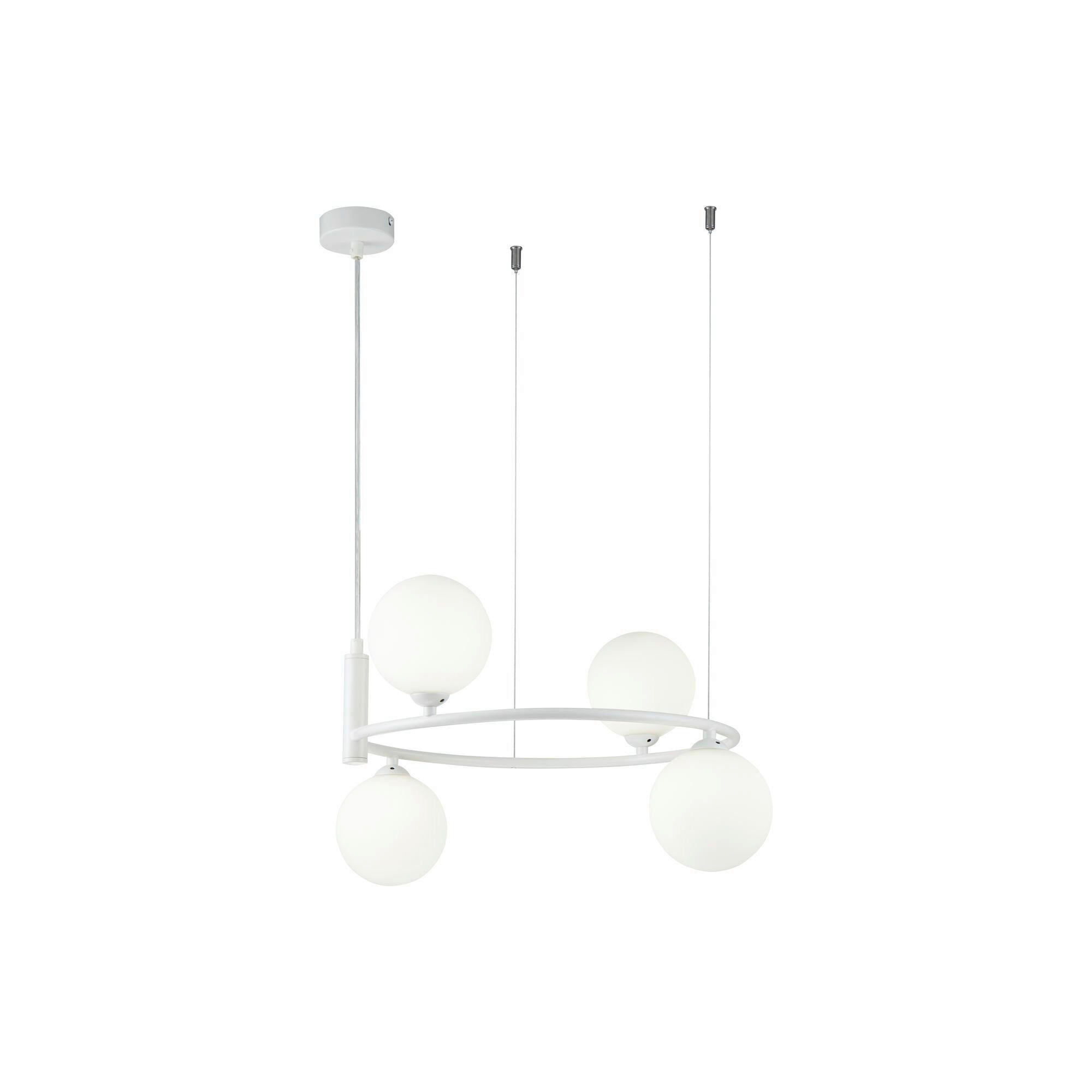 PENDELLEUCHTE 39/28 cm  - Weiß, Trend, Glas/Metall (39/28cm) - MAYTONI
