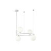 PENDELLEUCHTE 39/28 cm    - Weiss, Trend, Glas/Metall (39/28cm) - MAYTONI