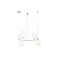 PENDELLEUCHTE 39/28 cm    - Weiss, Trend, Glas/Metall (39/28cm) - MAYTONI