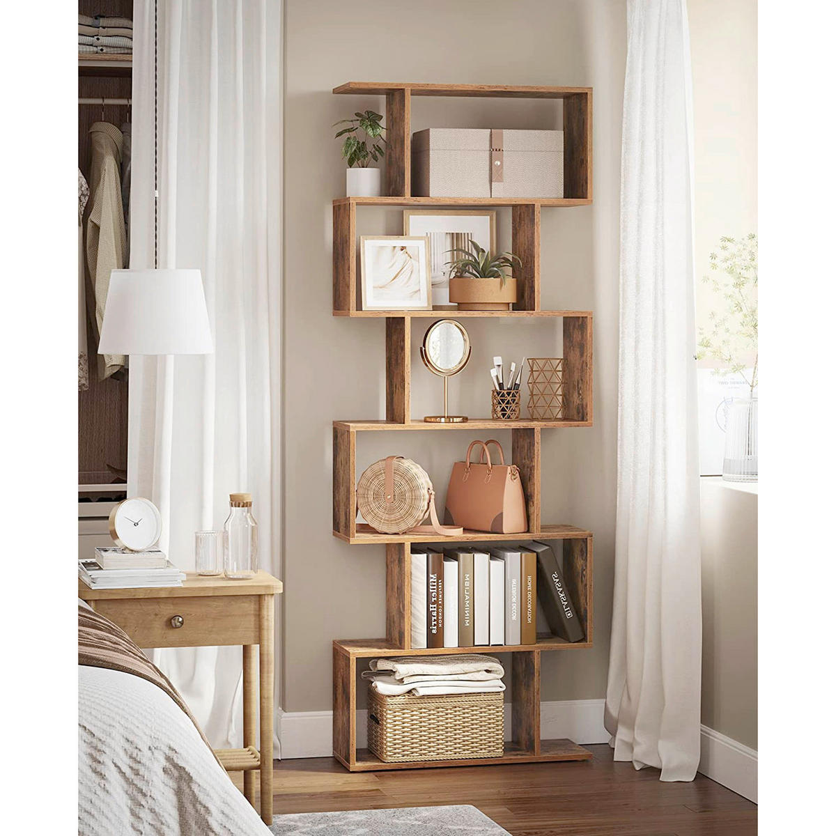 REGAL   - Braun, Basics, Holzwerkstoff (70/190,5/24cm) - Boxxx