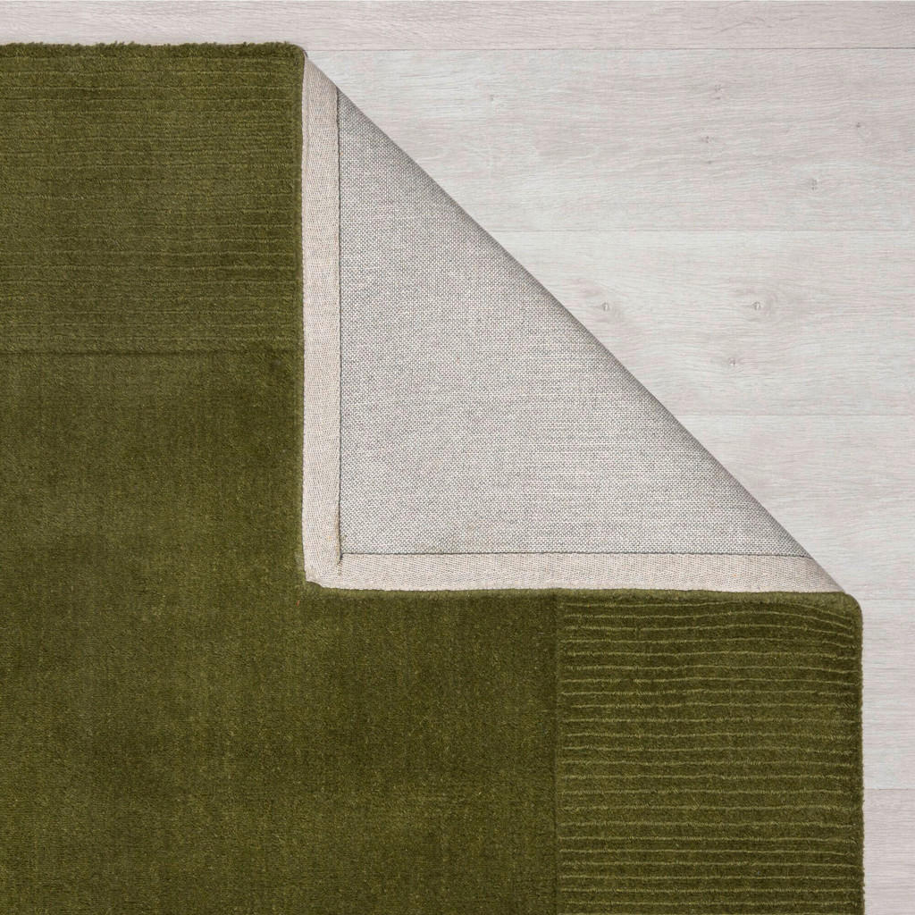 Thumbnail - Xora Handwebteppich Flair Rugs, Olivgrün, Textil, Uni, rechteckig, 200x290 cm, Reach, AZO-frei, für Fußbodenheizung geei...
