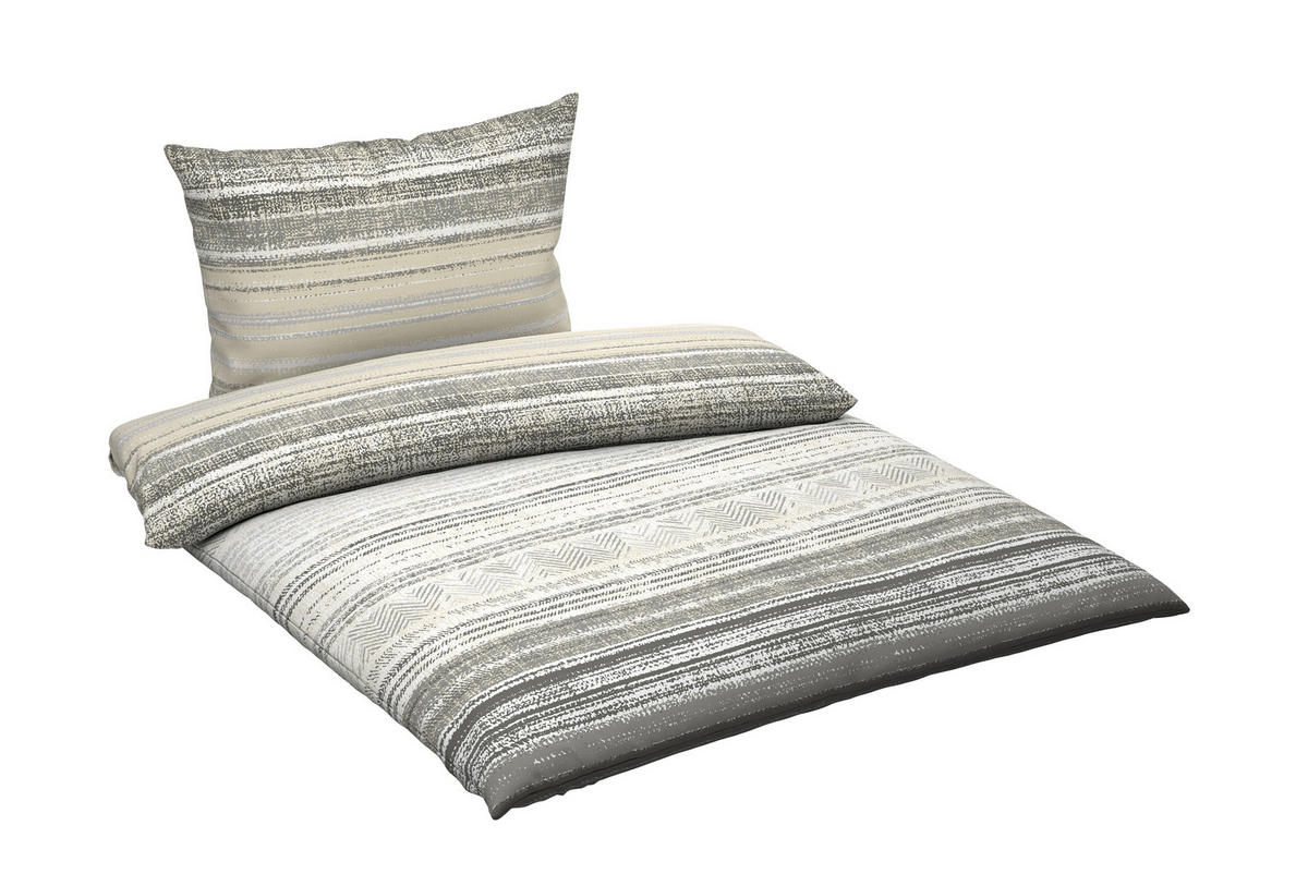 POVLEČENÍ, flanel, šedohnědá, 140/200 cm - šedohnědá, textil (140/200cm) - Esposa