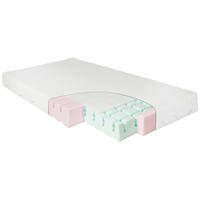 KINDERMATRATZE Aircube, 140/70 cm, Höhe ca. 10 cm  - Weiß, Basics, Textil (140/70cm) - Patinio