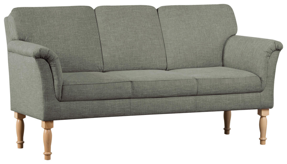 KÜCHENSOFA 186/96/80 cm  in  - Naturfarben/Grün, Romantik / Landhaus, Holz/Textil (186/96/80cm) - Sit & More