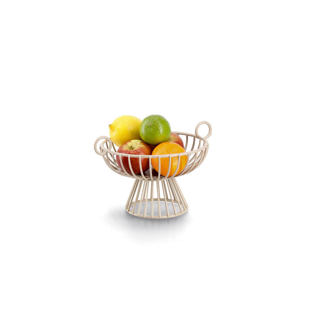 OBSTKORB  - Beige, Basics, Metall (25,3/20,5/15cm) - Zeller Present