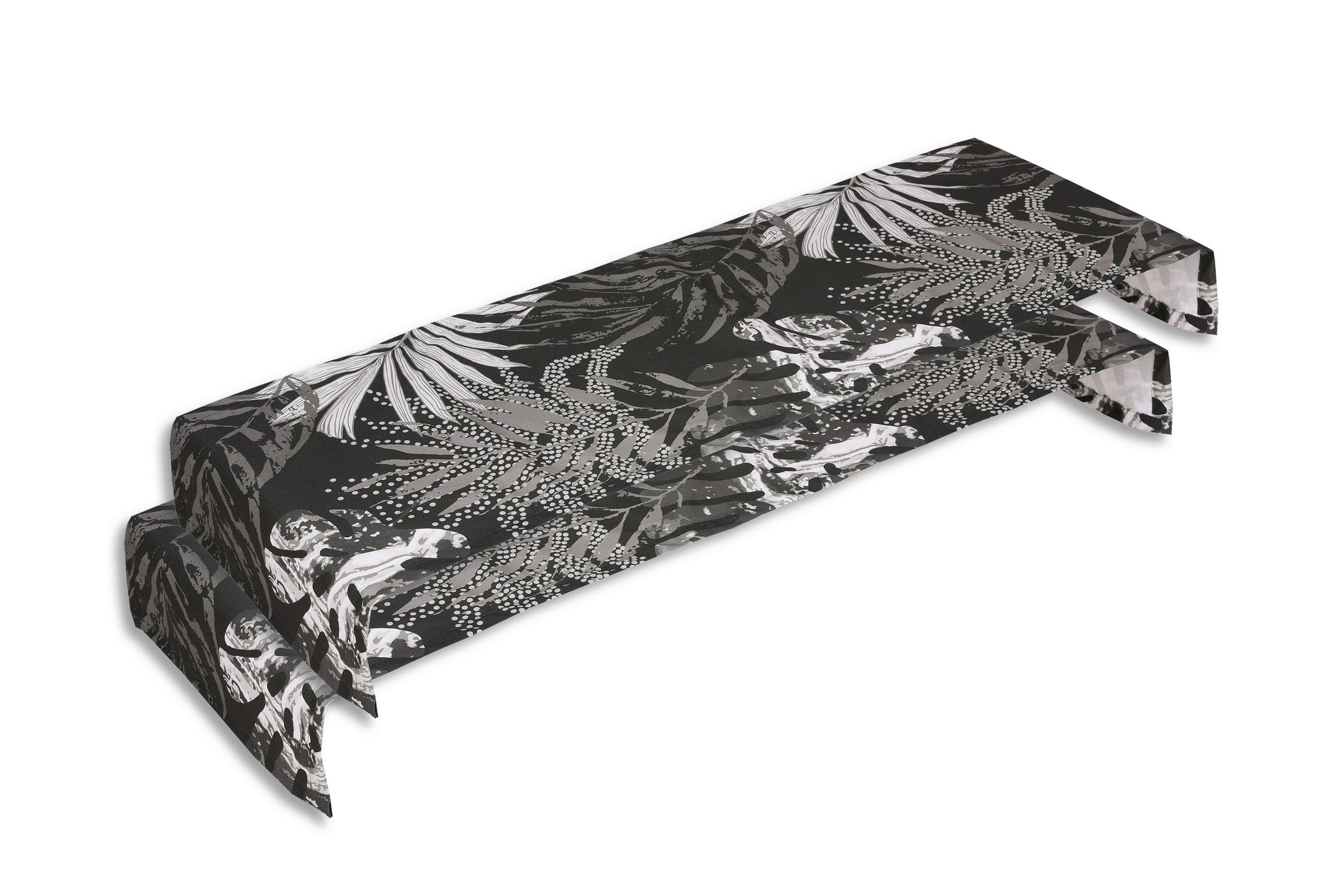 XXXLutz Tischläufer Grau, Schwarz, Weiß 40x140 cm