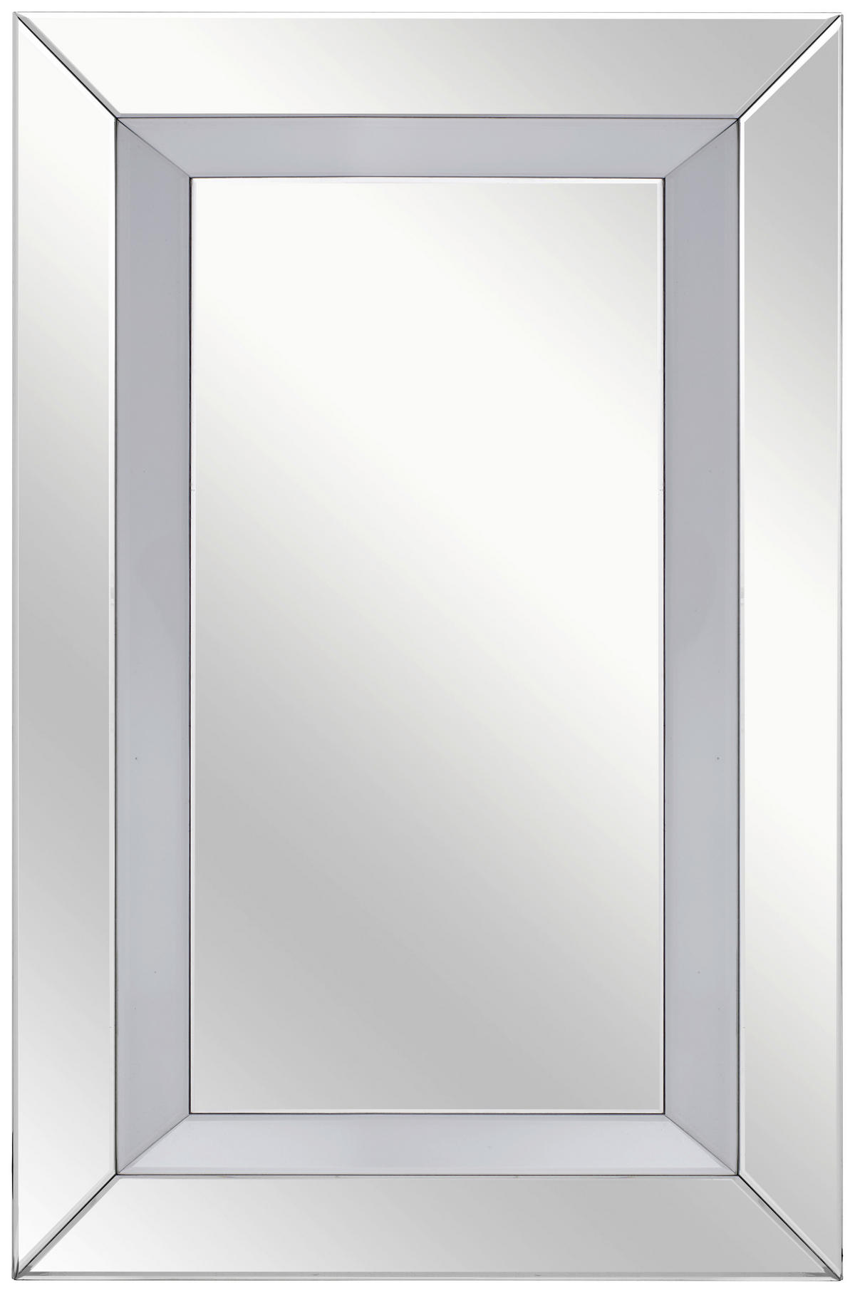 ZIDNO OGLEDALO  80/120/4,8 cm     - srebrna, Dizajnerski, staklo/pločasti materijal (80/120/4,8cm) - Ti'me