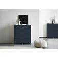 KOMMODE , 90,3/97,6/40 cm, 4 Schublade(n)  - Anthrazit/Alufarben, Design, Glas/Holzwerkstoff (90,3/97,6/40cm) - Voleo