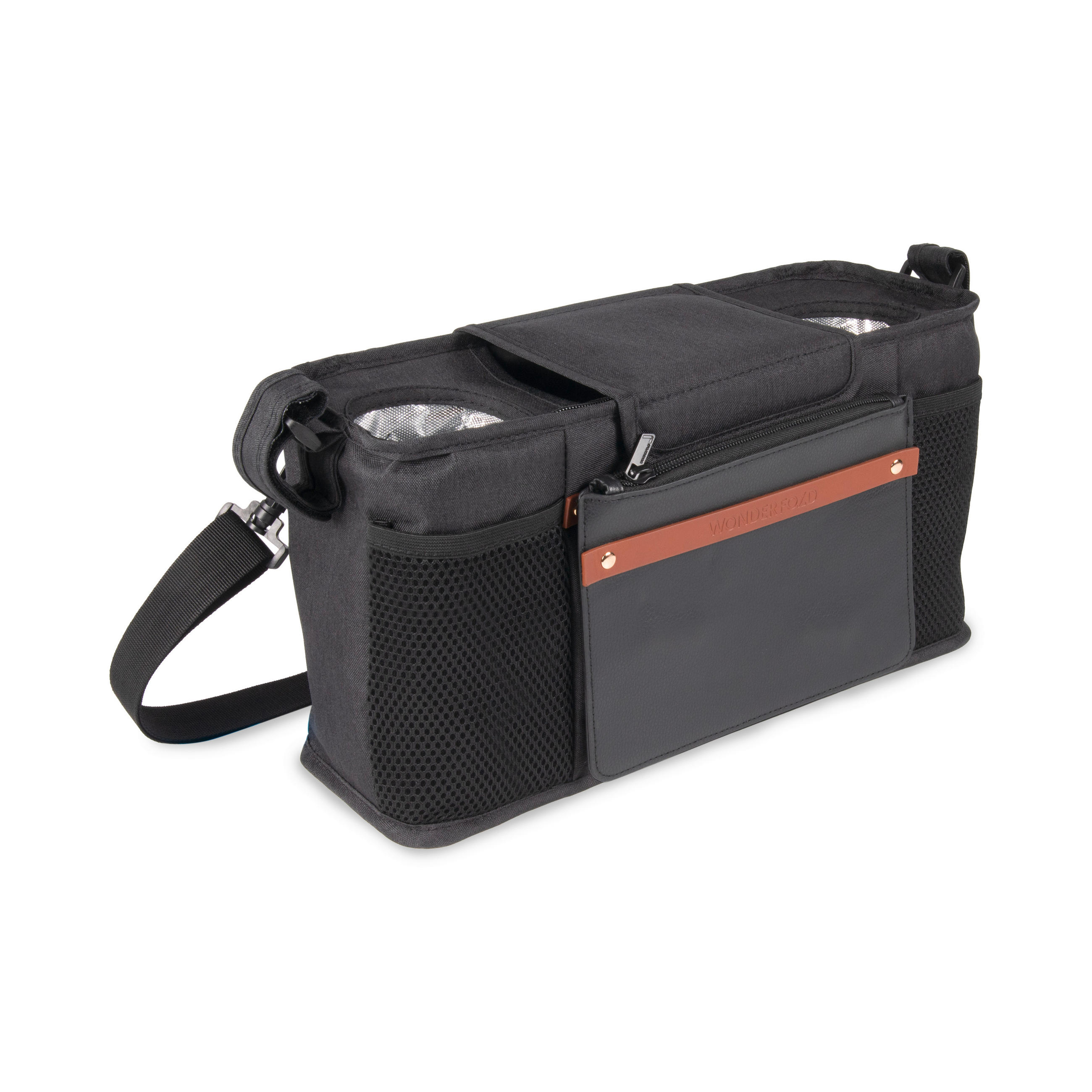 BUGGY-ORGANIZER Parent Console  - Schwarz, Basics, Textil (12.44/38.1/19.3cm) - WONDERFOLD