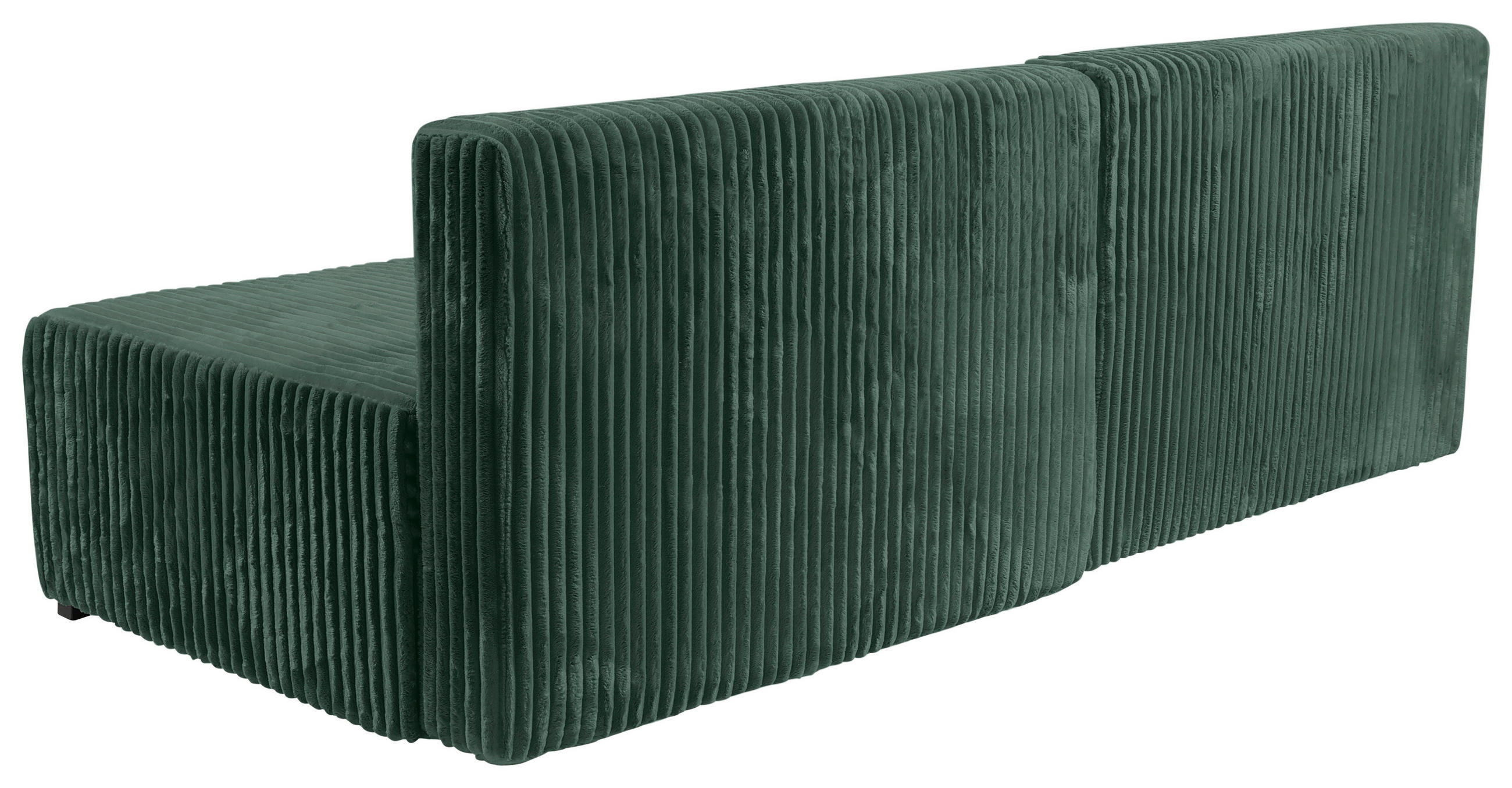Thumbnail - Carryhome Ecksofa, Dunkelgrün, Textil, Buche, Hartholz, 3-Sitzer, Füllung: Polyurethan (PUR),Polyurethan (Pur), Ottomane...