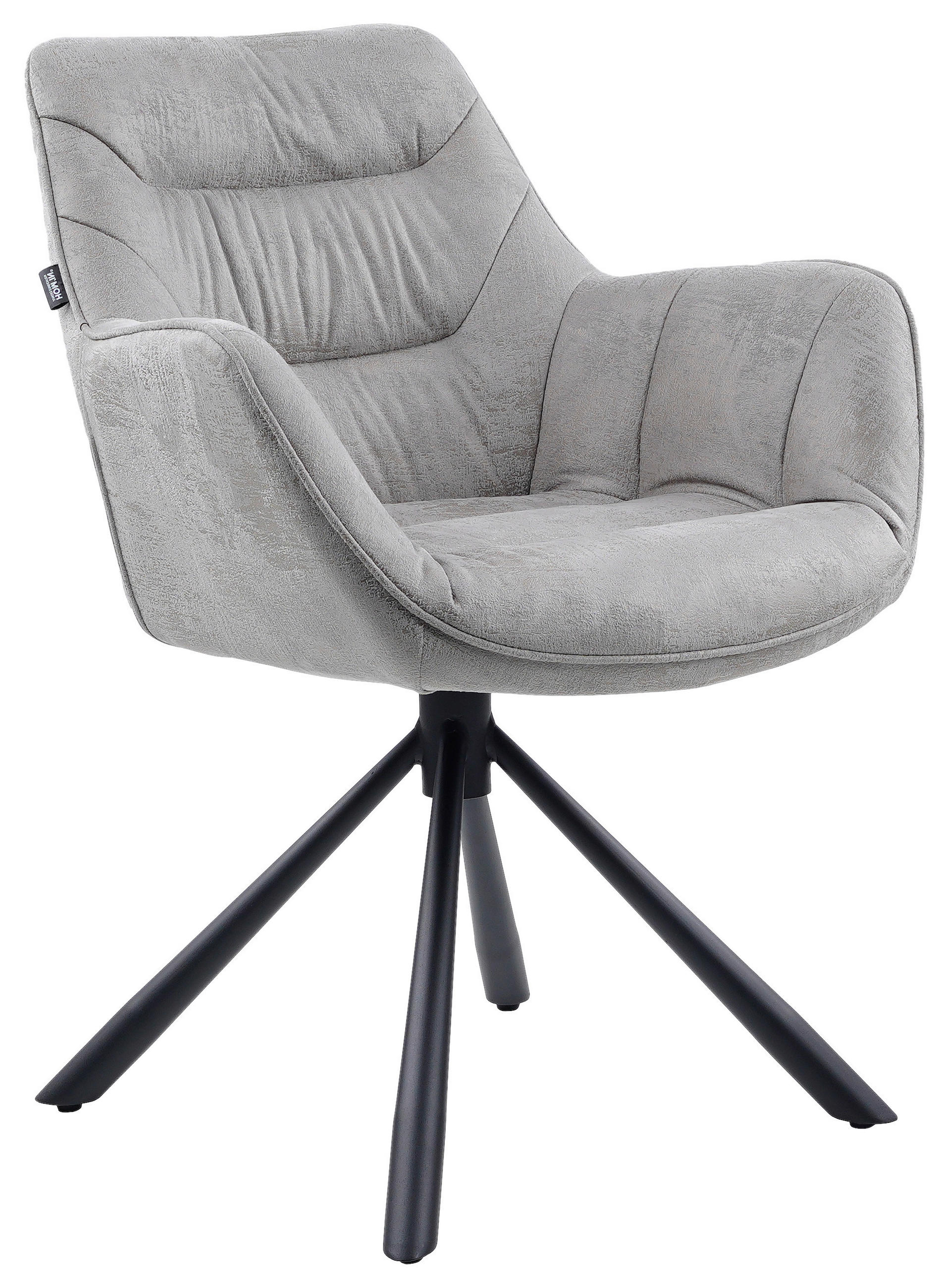 Hom`in Armlehnstuhl Grau 62x83.5x63 cm