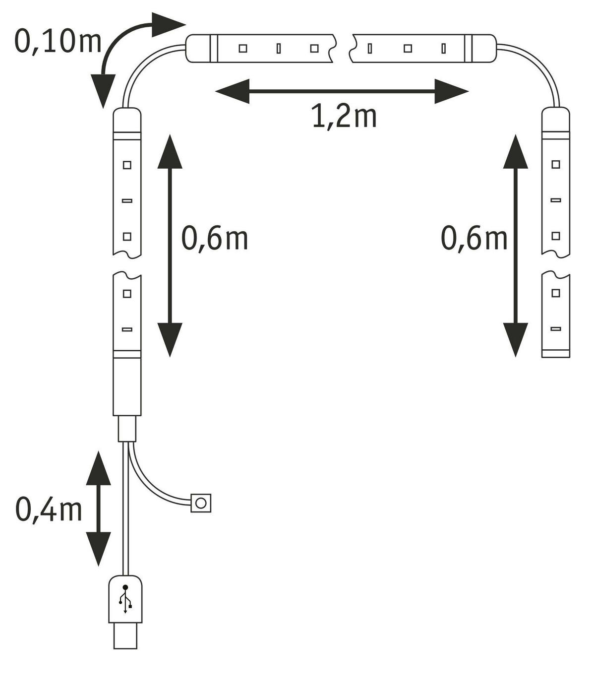LED-STRIP Entertain 240/1,0/0,2 cm   - Schwarz, Basics, Kunststoff (240/1,0/0,2cm) - Paulmann