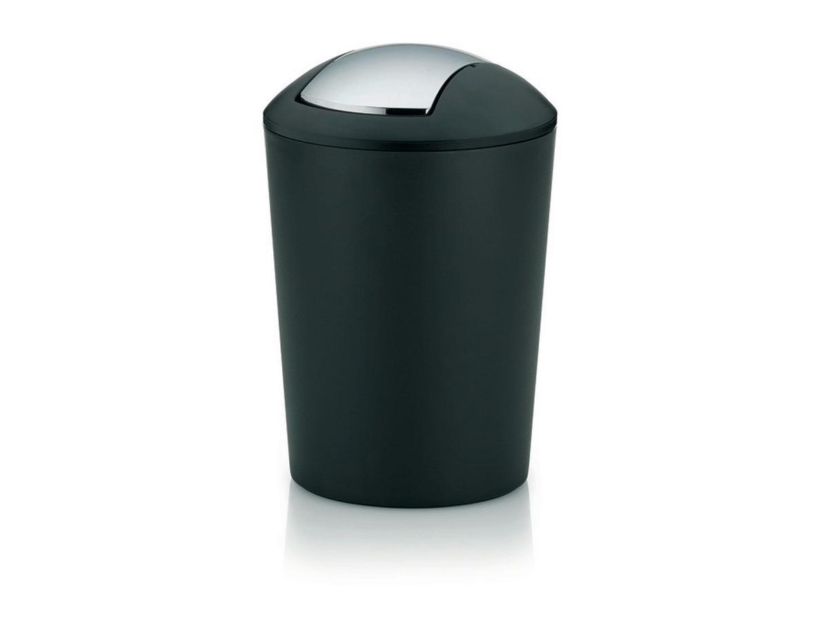 KOZMETIČNI KOŠ MARTA 5 L - srebrne barve/črna, Trendi, umetna masa (19,5/29cm) - Kela