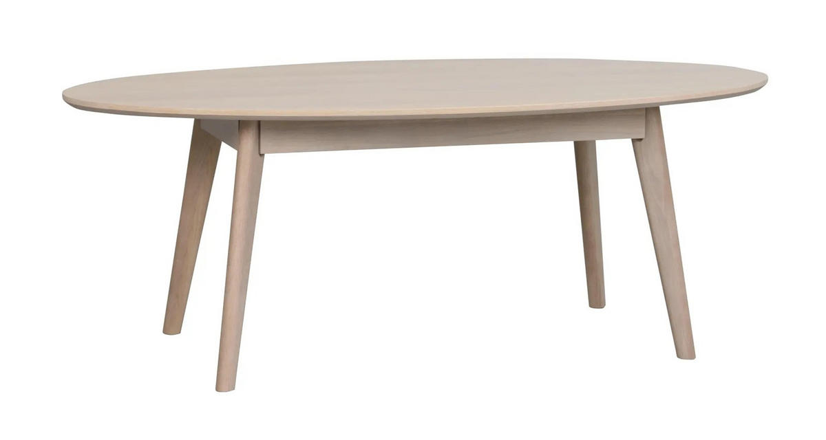 SOFFBORD i trä 130/65/48 cm  - ek Bianco, Klassisk, trä (130/65/48cm) - Rowico