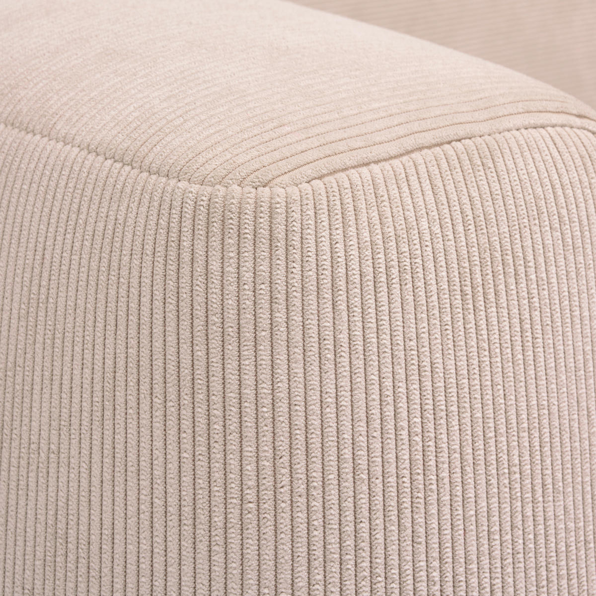 SCHLAFSOFA in Cord Beige  - Beige/Schwarz, Design, Kunststoff/Textil (250/92/105cm) - Carryhome