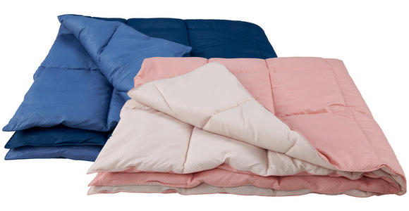 GANZJAHRESDECKE 140/200 cm  - Pink/Creme, Basics, Textil (140/200cm) - Sleeptex