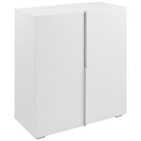 KOMMODE  in 76/84/37,5 cm  - Alufarben/Weiß, MODERN, Holzwerkstoff/Kunststoff (76/84/37,5cm) - MID.YOU