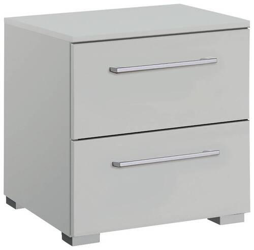 NACHTSCHRANK 40/49/42 cm  - Silberfarben/Hellgrau, Design, Holzwerkstoff/Kunststoff (40/49/42cm) - Novel