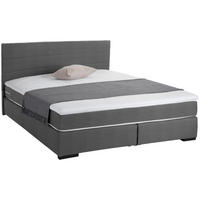 BOXSPRING KREVET 180/200 cm     siva  - siva/crna, Osnovno, tekstil/drvo (180/200cm) - Carryhome