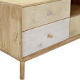 LOWBOARD Kata  in 150/50/46 cm  - Naturfarben/Weiß, Design, Holz (150/50/46cm) - Landscape