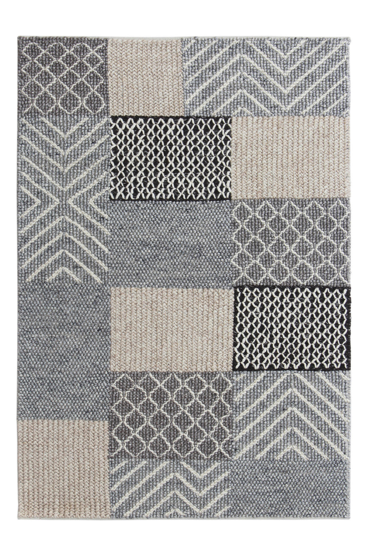 RUČNO TKANI TEPIH  siva     - siva, Prirodno, tekstil (160/230cm) - Linea Natura