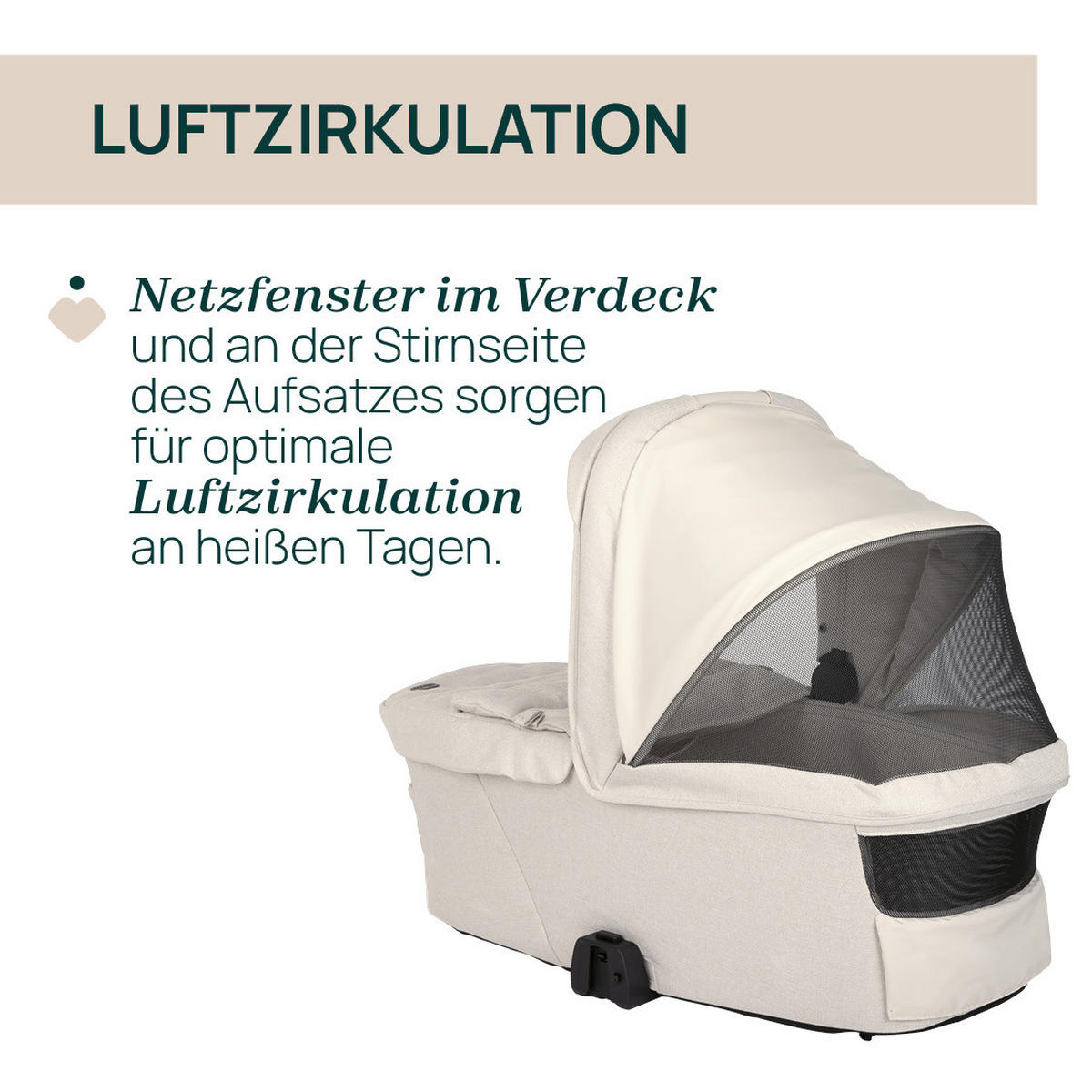 LIEGEWANNE Flexi  - Beige, Basics, Textil (43/64/83cm) - Chicco