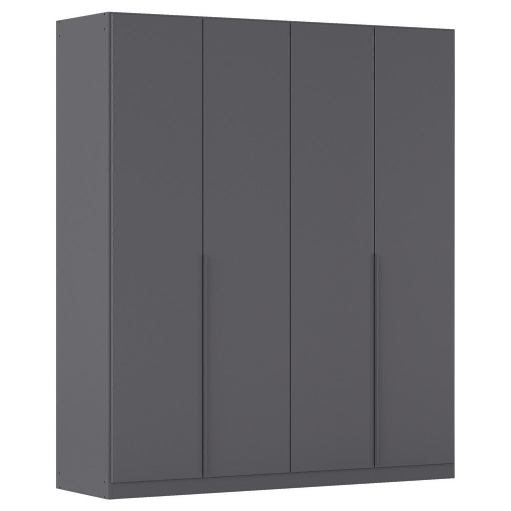 Drehtürenschrank Alabama Grau Metallic B: 181 Cm
