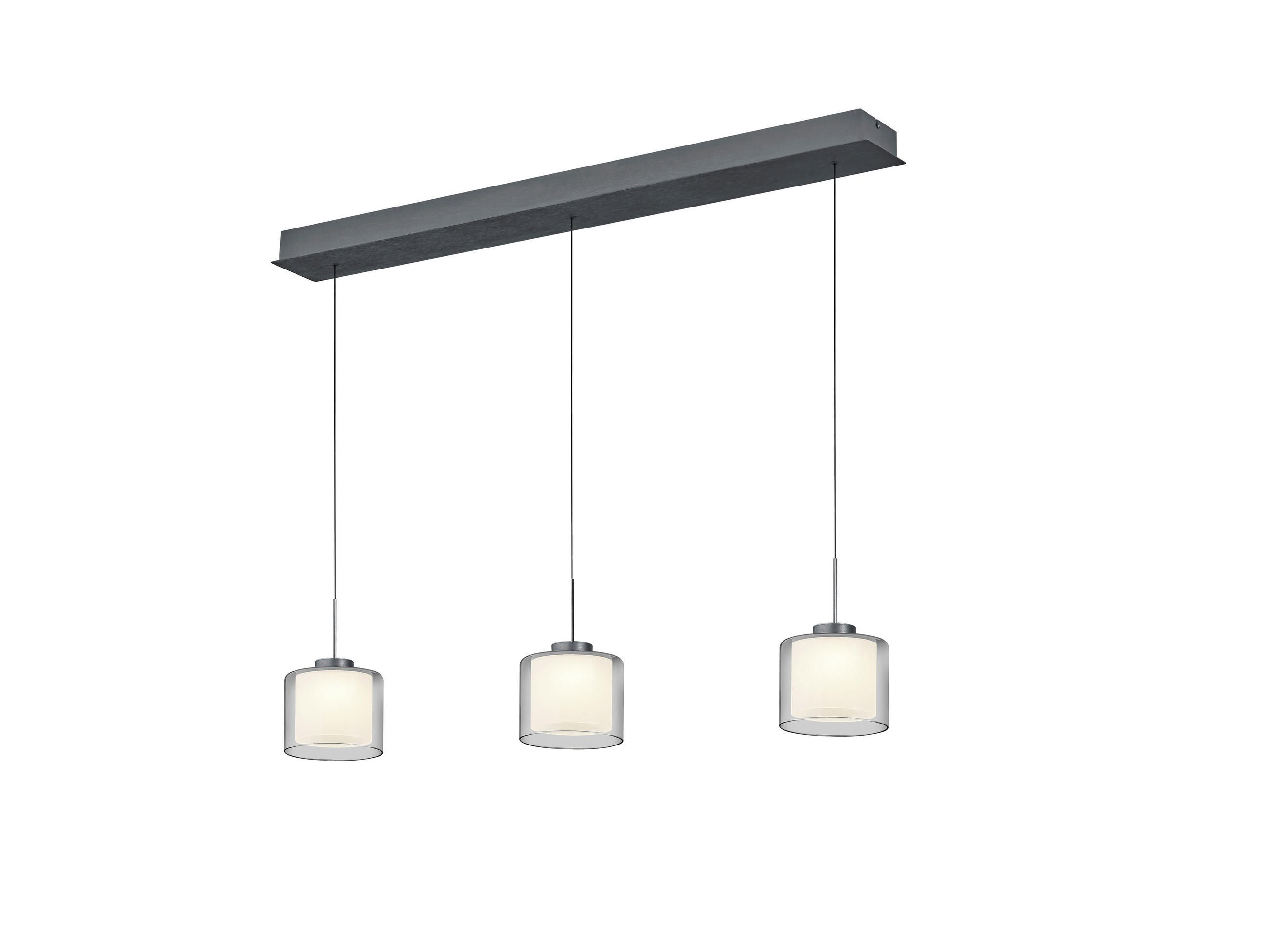 LED-HÄNGELEUCHTE Klara 110/5/150 cm  - Anthrazit, Design, Metall (110/5/150cm) - elements by BANKAMP