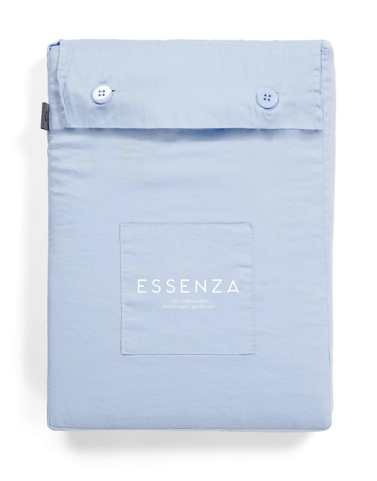 BETTWÄSCHE Satin 155/220 cm  - Pastellblau, Basics, Textil (155/220cm) - Essenza