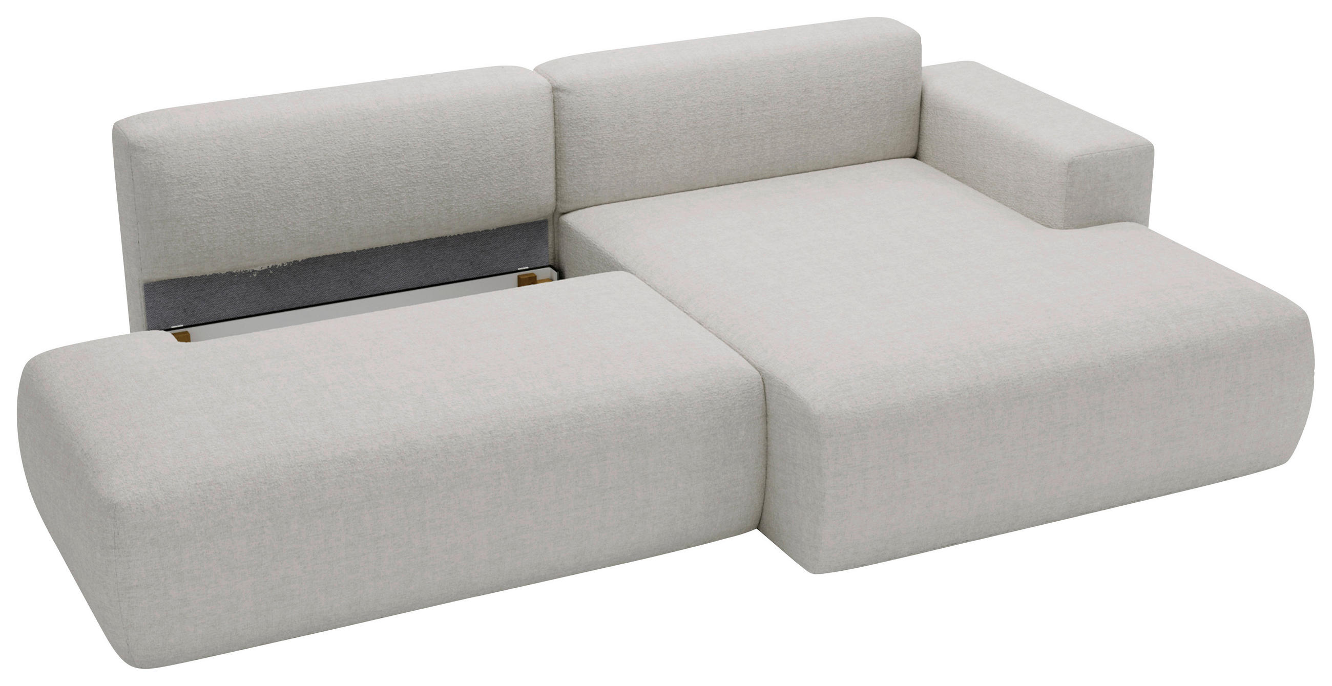 Thumbnail - Livetastic Ecksofa Arte, Hellgrau, Textil, 4-Sitzer, Füllung: Schaumstoff, L-Form, 284x160 cm, Stoffauswahl, Armteil rec...